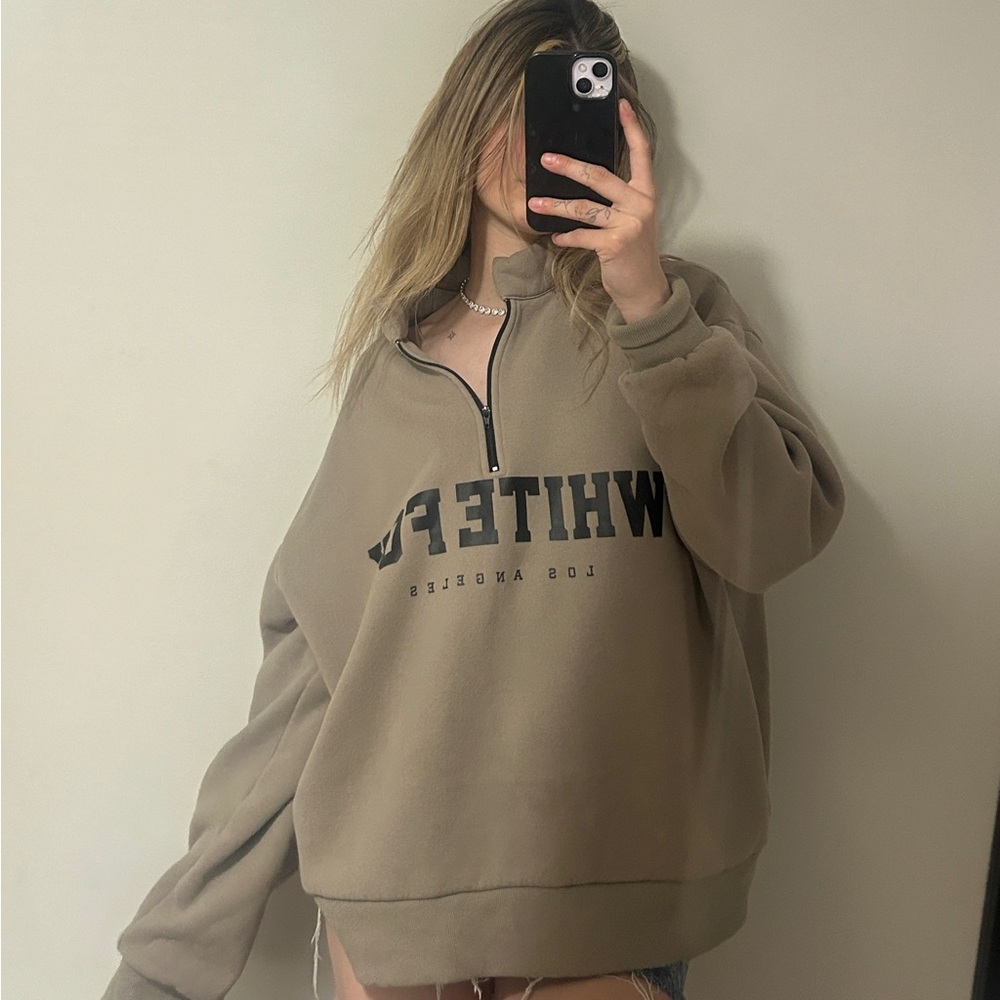 White fox sweater